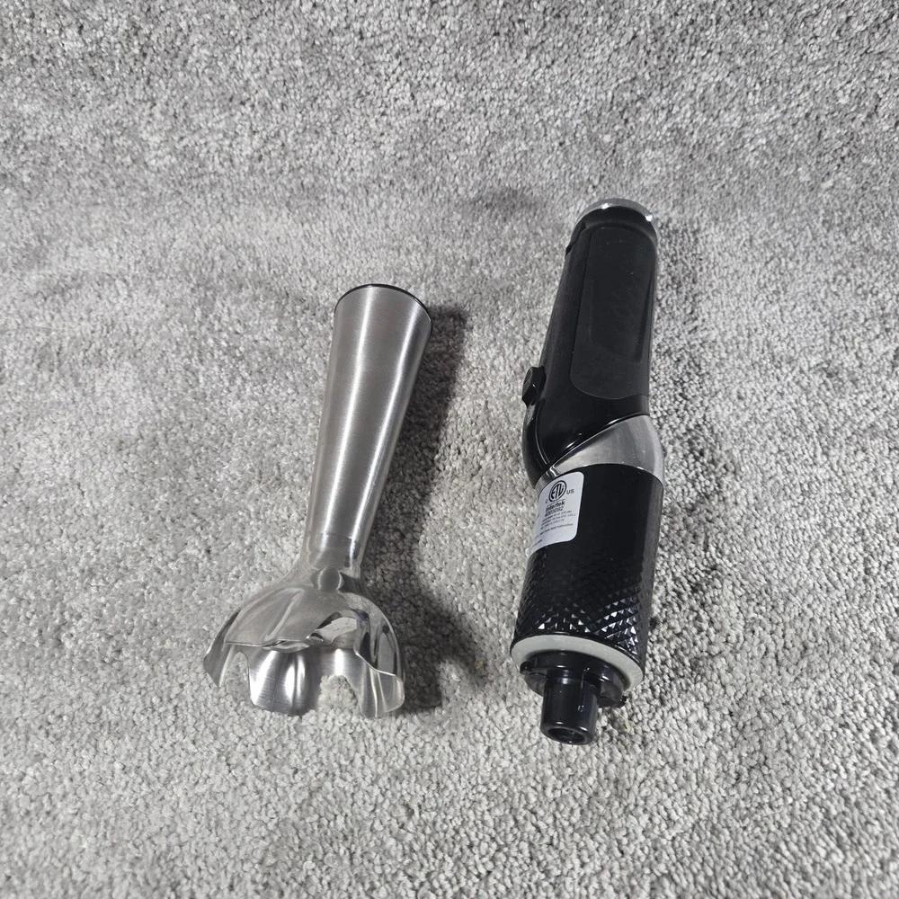 Toogel Immersion Hand‎ Blender Black Cordless 21-Speed Rotating Handle HB-2008B